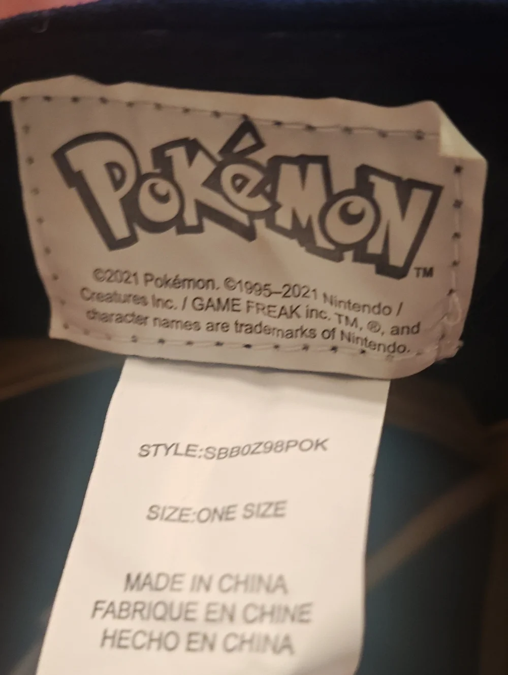 Kids' Black Pikachu Cap - Gotta Catch 'Em All